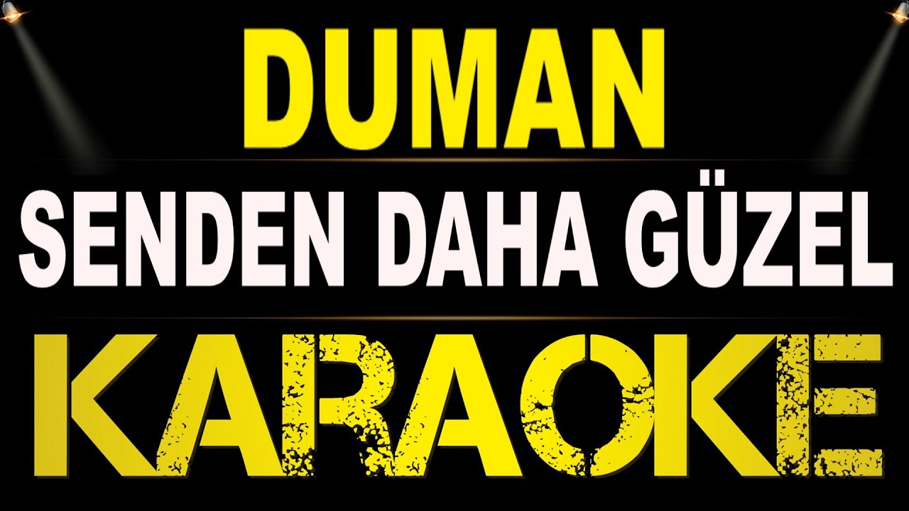 Duman - Senden Daha Güzel / Karaoke / Md Altyapı / Cover / Lyrics / HQ