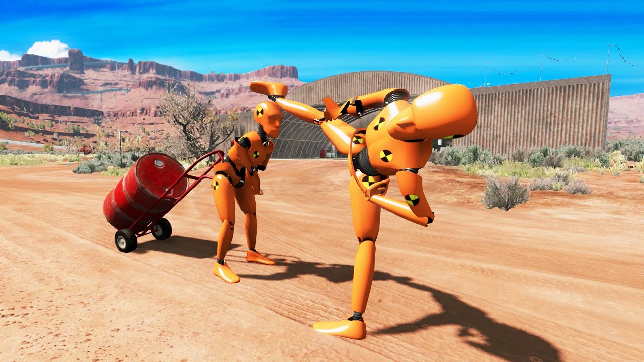 Dummy the STUNT Master #1 - BeamNG DRIVE | CrashTherapy