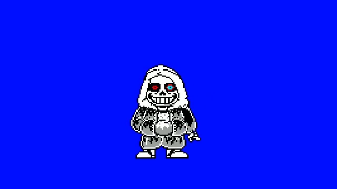 Dust Sans telekinesis (Blue screen)