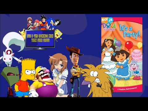 DVD & VHS Openings With TSC S9 Dora The Explorer It's a Party! (2005 VHS)