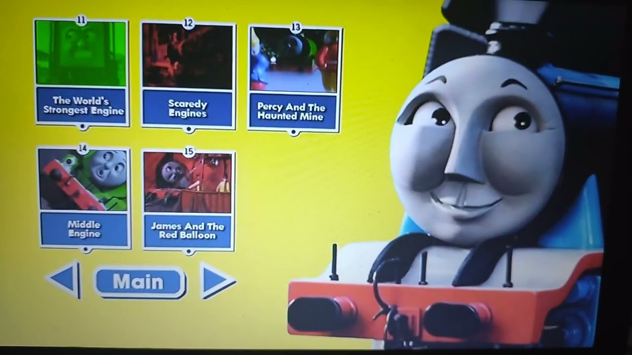 dvd menu walkthrough Thomas and friends the complete series 6 UK DVD 2007