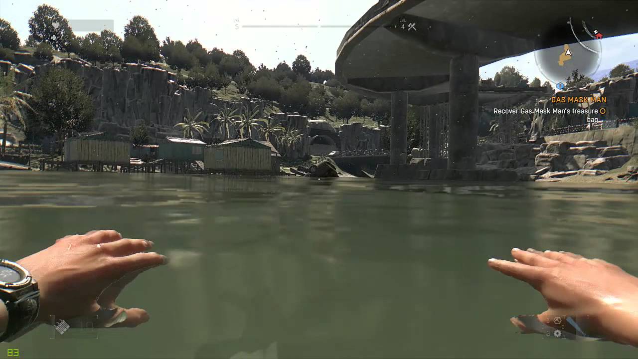 Dying Light: Gas Mask Man Mission Guide: Collecting the bag.