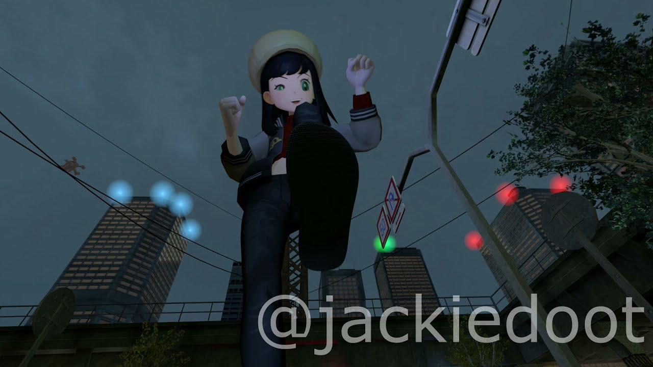Dynamaxed Pokémon Trainer! (Giantess Growth Animation)