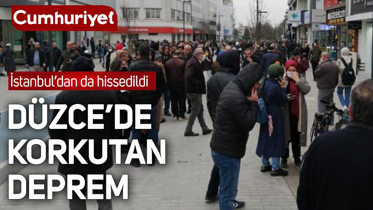 Düzce'de deprem! İstanbul, Kocaeli ve çevre illerden de hissedildi