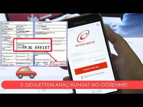 E Devletten Araç Ruhsat Numarası Nasıl Öğrenilir?