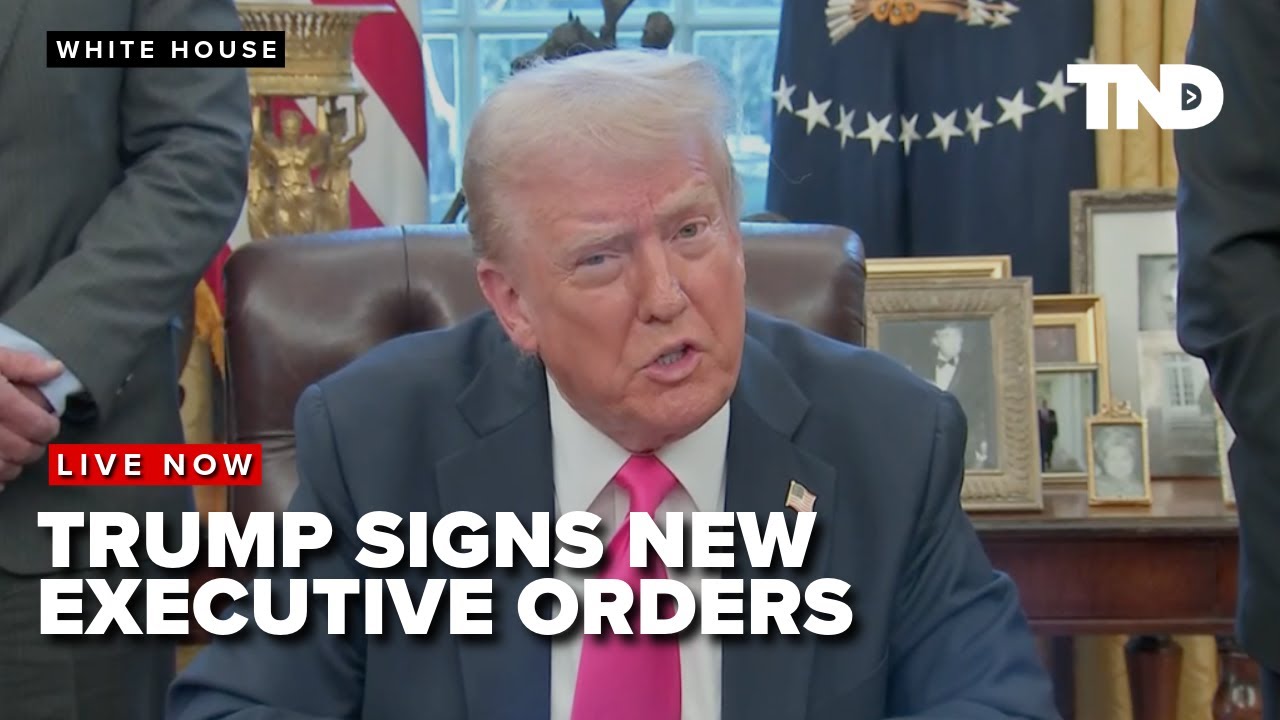 EARLIER: President Trump signs new executive orders