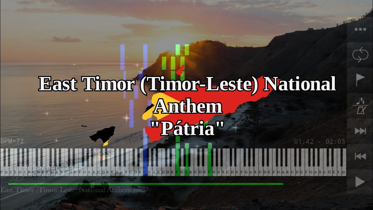 East Timor (Timor-Leste) National Anthem | Pátria - Piano