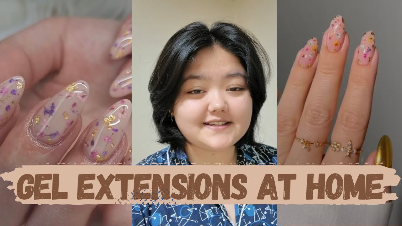 Easy Nail Art at Home 💅| Gel Extensions | Press On Nails | Desi Korean