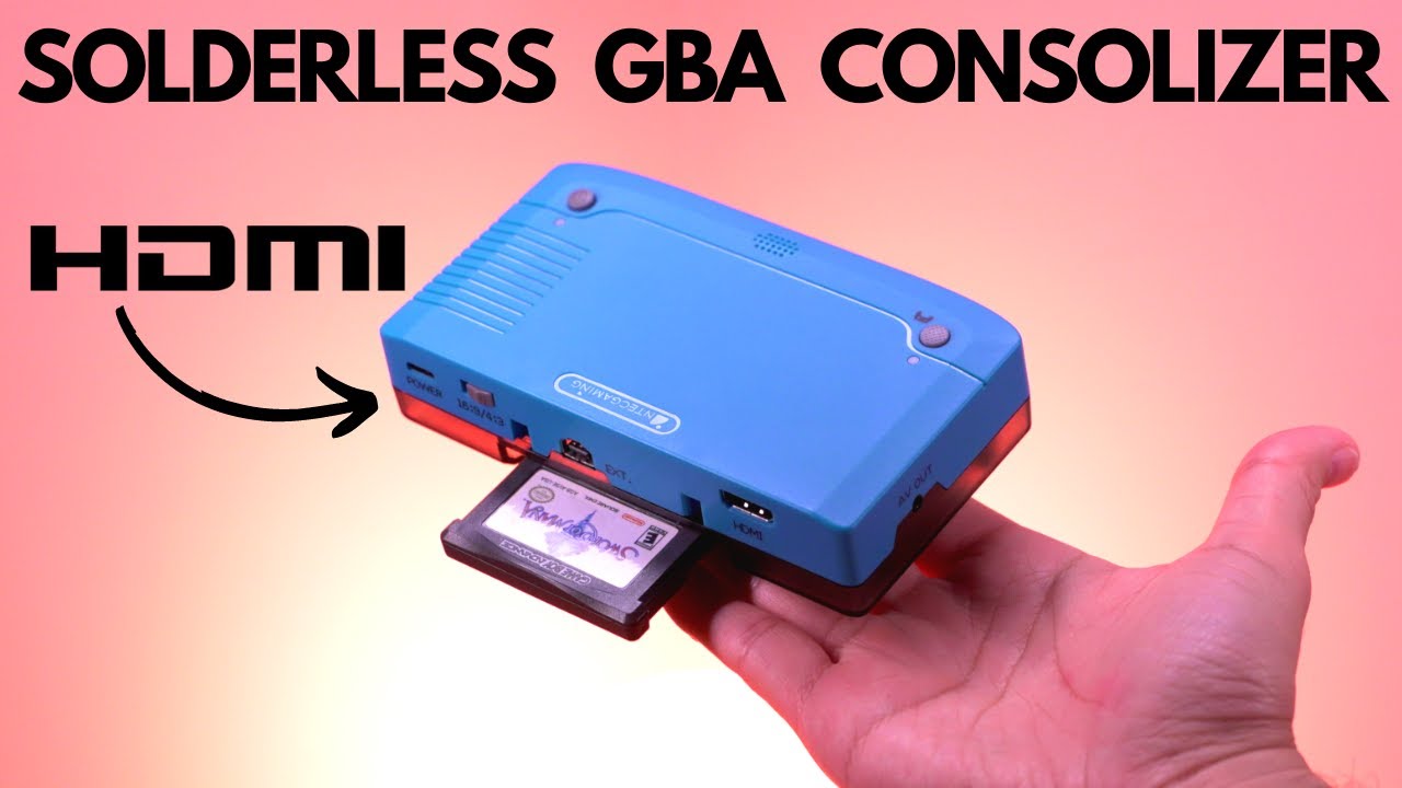 Easy NO SOLDER GBA HDMI Consolizing Kit!  BUT, Is It Any Good?