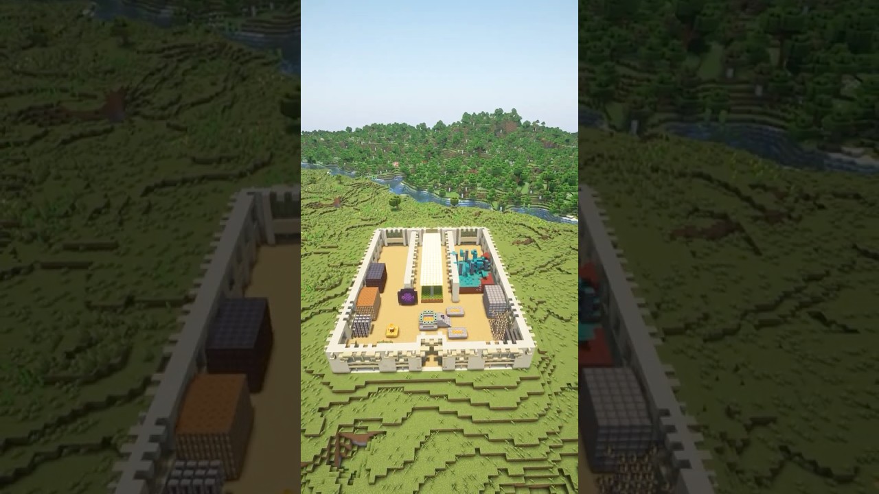 Easy Starter Base in Minecraft | Timelapse #minecraft #minecraftbuilding