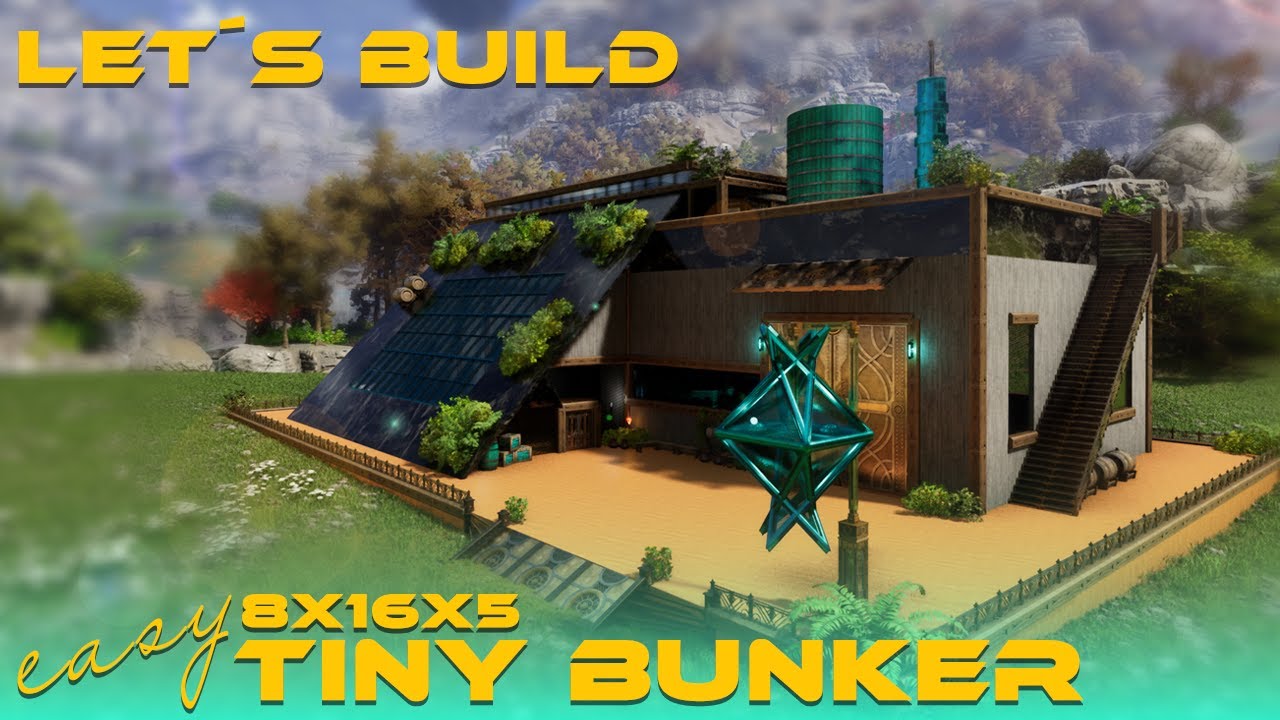 EASY TINY ASA BUNKER / 8x16x5  PvE Base / Kreatives bauen in ARK