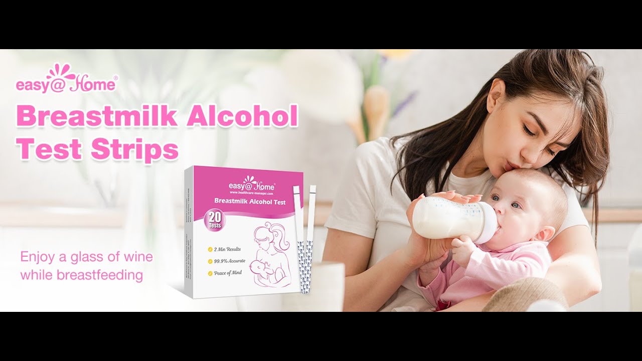 Easy@Home Breastmilk Alcohol Test Strips for Breastfeeding and Lactation Milk Testing