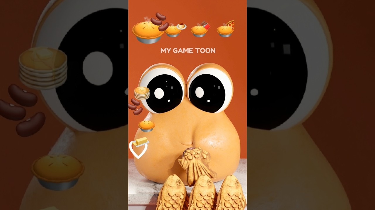 Eating emoticons in order #pou #mukbang #asmr #winterfood