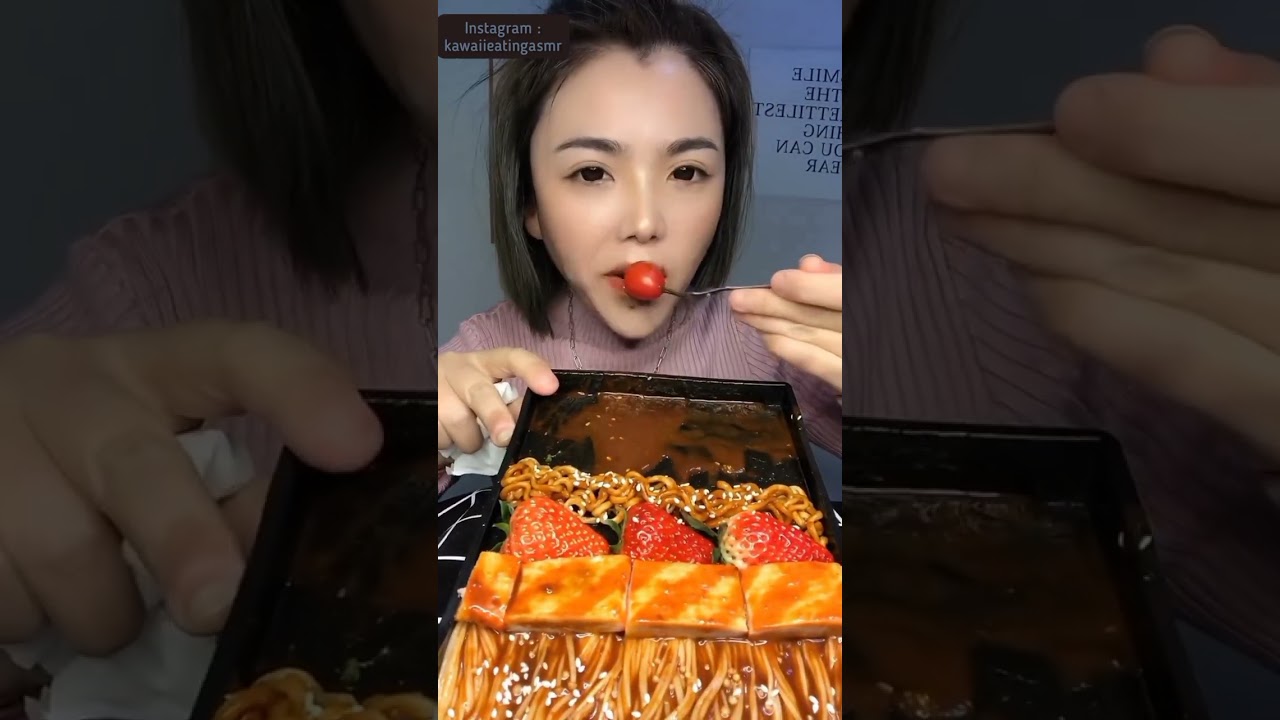 Eating Faster like a good girl | #asmr #food #funny #shorts