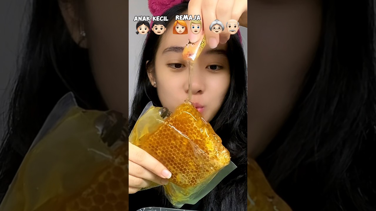EATING 🍯HONEY WITH HONEY?! 😰 #challenge #food #asmr