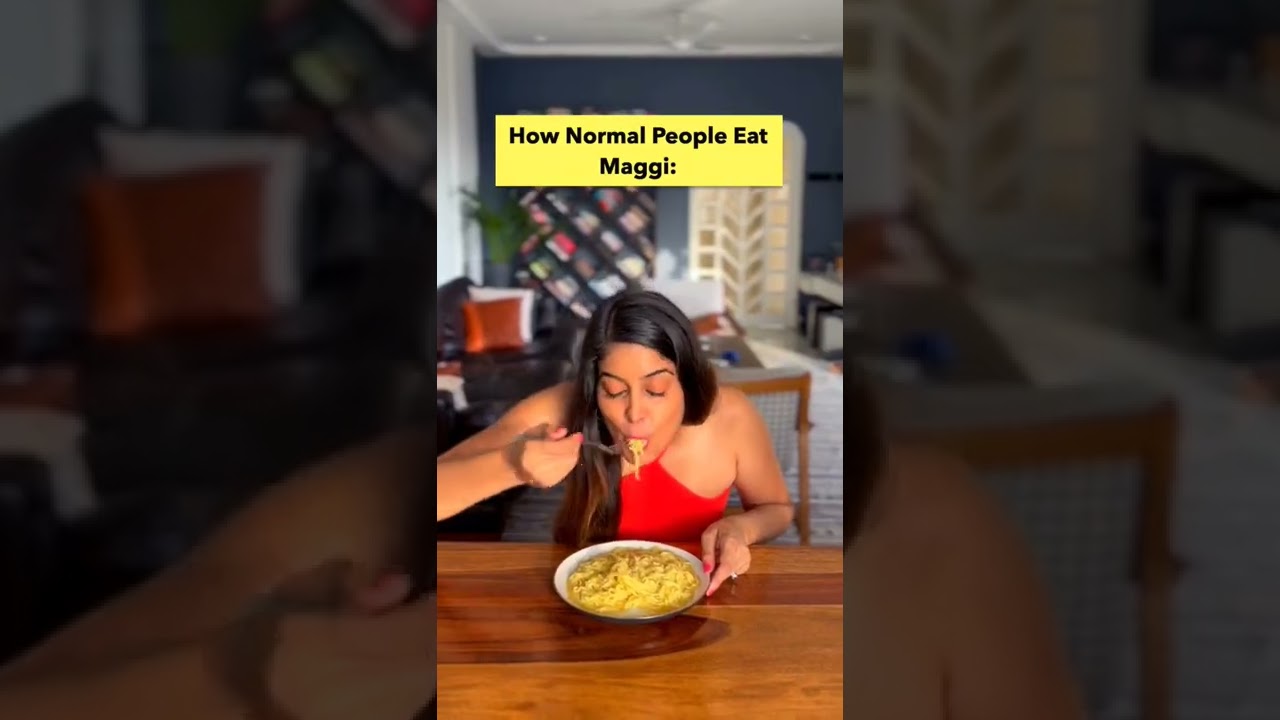 Eating Maggi: Normal vs Psychopaths 😂 | Anisha Dixit Shorts