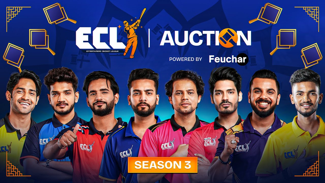 ECL Season 3 Auction FT. Elvish Yadav, Abhishek Malhan, Zayn Saifi & more | LIVE
