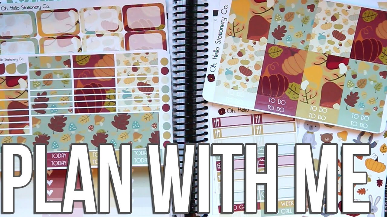 ECLP Hourly Plan with Me | Autumn Woods Theme