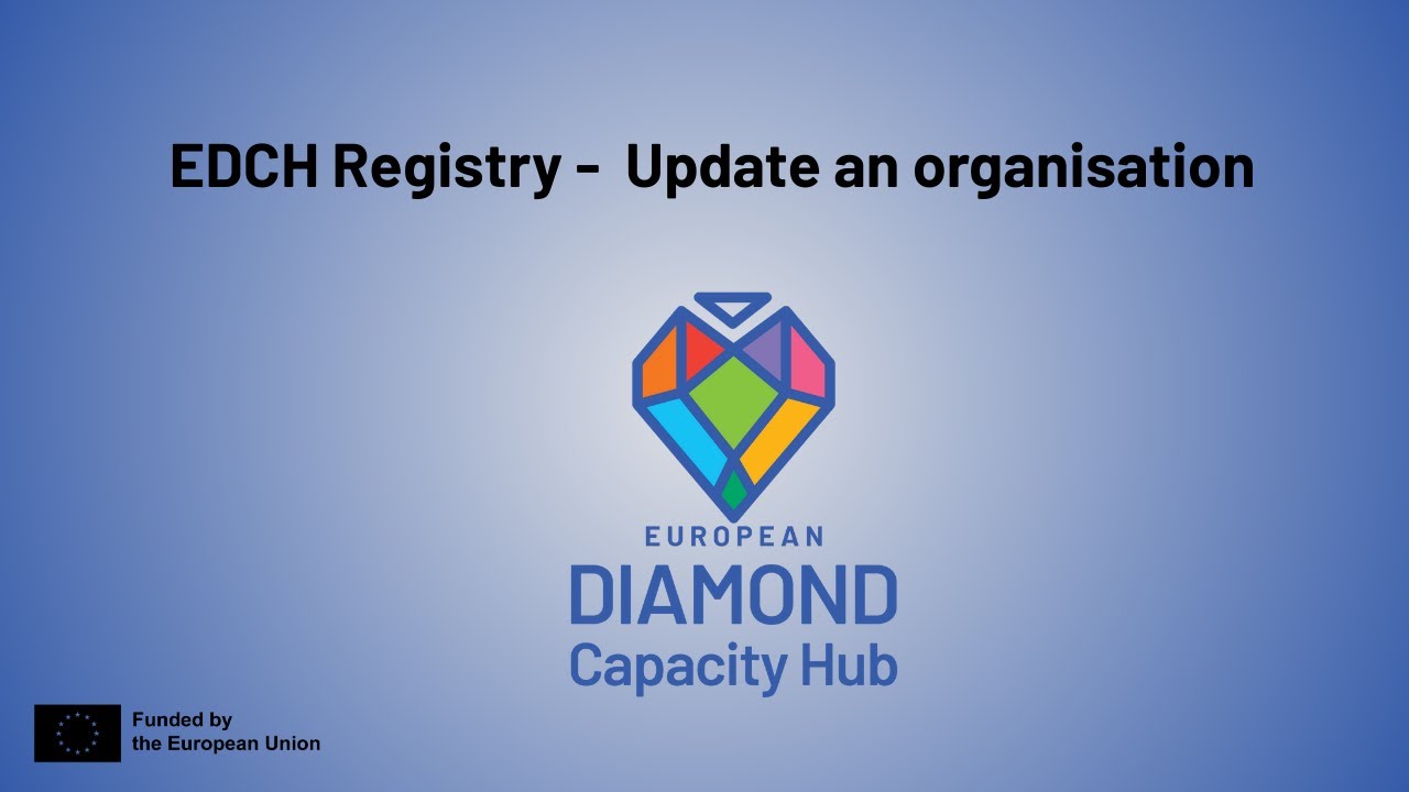 EDCH Registry - Update an organisation profile
