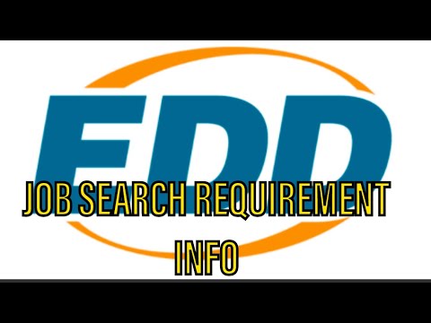 EDD - Job Search Requirement Info