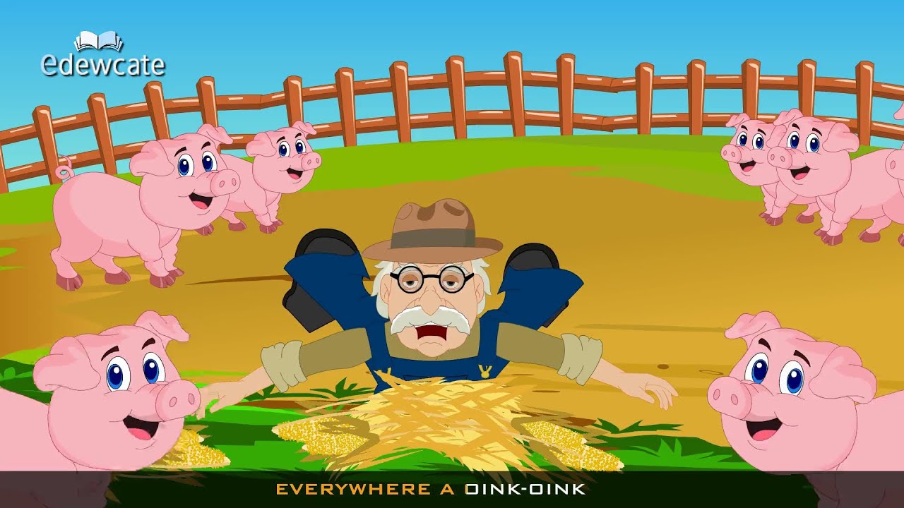 Edewcate english rhymes - Old McDonald had a farm classic nursery rhyme