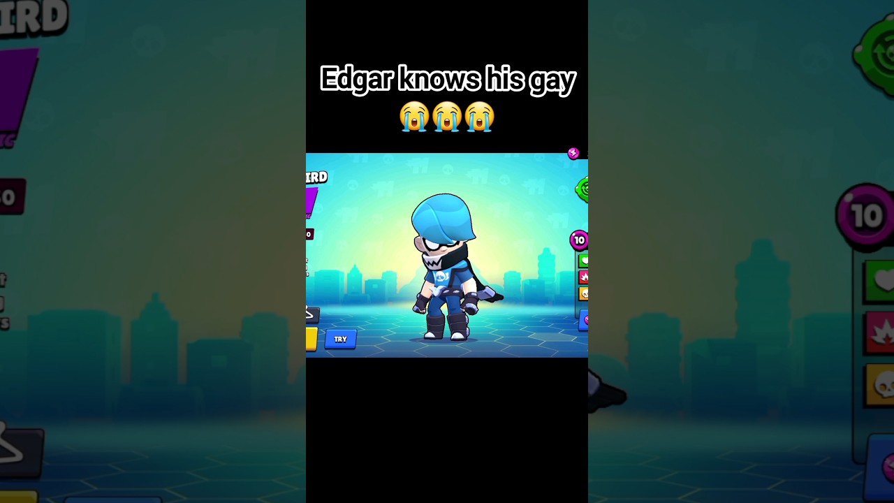 Edgar knows his gay 🤓💀😭 #brawlstars #supercell #edgar #funny #edit #foryou #fyp #viral #shorts
