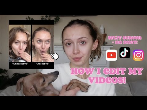 EDIT A VIDEO WITH ME!! - How I edit my split screen videos for YT Shorts, TikTok & Reels, NO DUET!!!