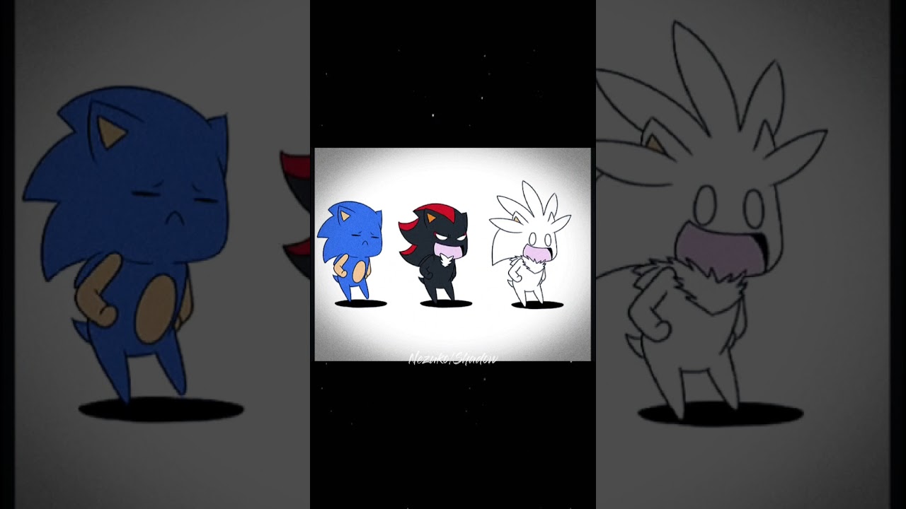 edit ||Sonic ,Shadow ,Silver the hedgehog||tik tok ||trio hedgehog 🖤💙♡