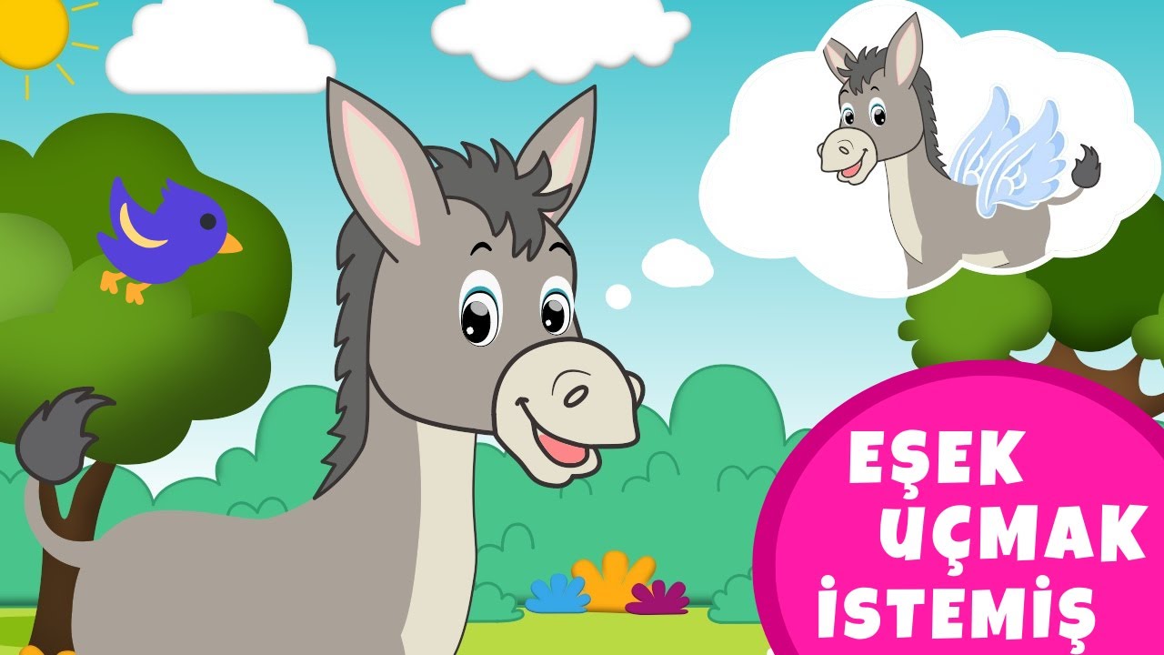Eşek Uçmak İstemiş - Bebek Şarkıları Türkçe - Eşek Şarkısı - Çizgi Film