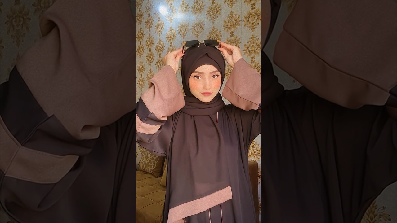 Effortless & Elegant Hijab Style With Abaya By Areeba_Tahir_ /Full Video #tutorial#hijabstyle#shorts