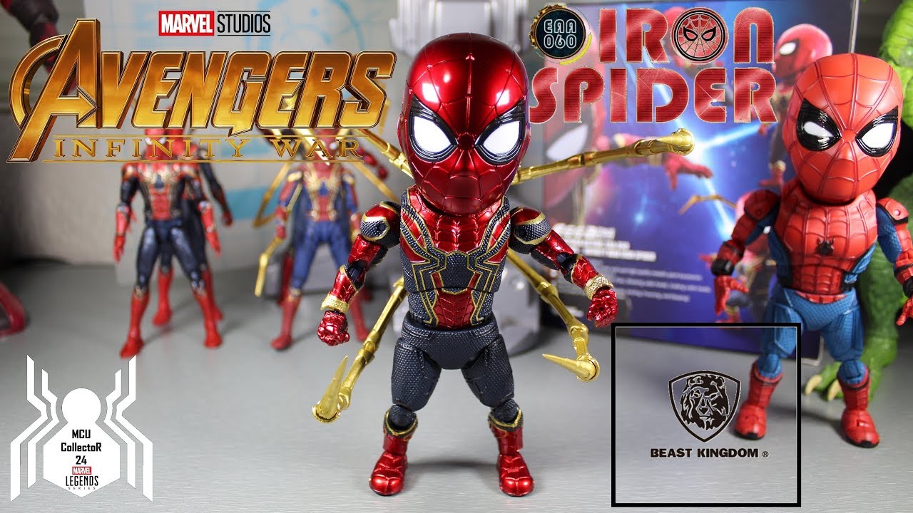 Egg Attack IRON SPIDER Man Beast Kingdom Avengers Infinity War Review
