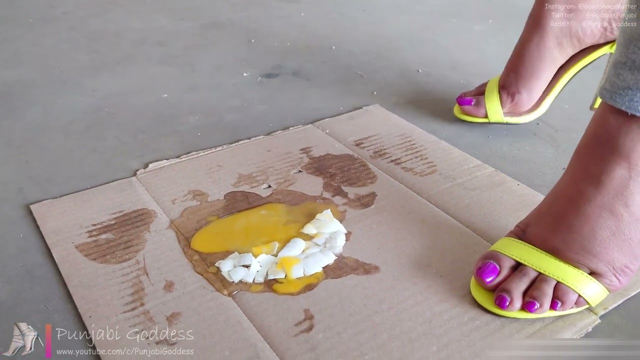 Egg Crush Under Neon Heels | Shoes SOLD | Punjabi Goddess