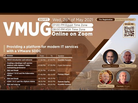 Egypt VMUG | Providing a platform for modern IT services with a VMware SDDC