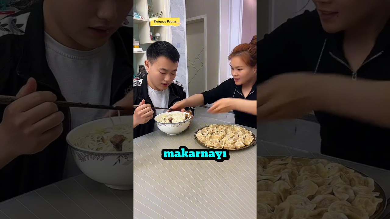 Şehriye Düdük Necmi'nin Tavuklarını Yedi! Soğuk Yemek Savaşı #korean #shorts