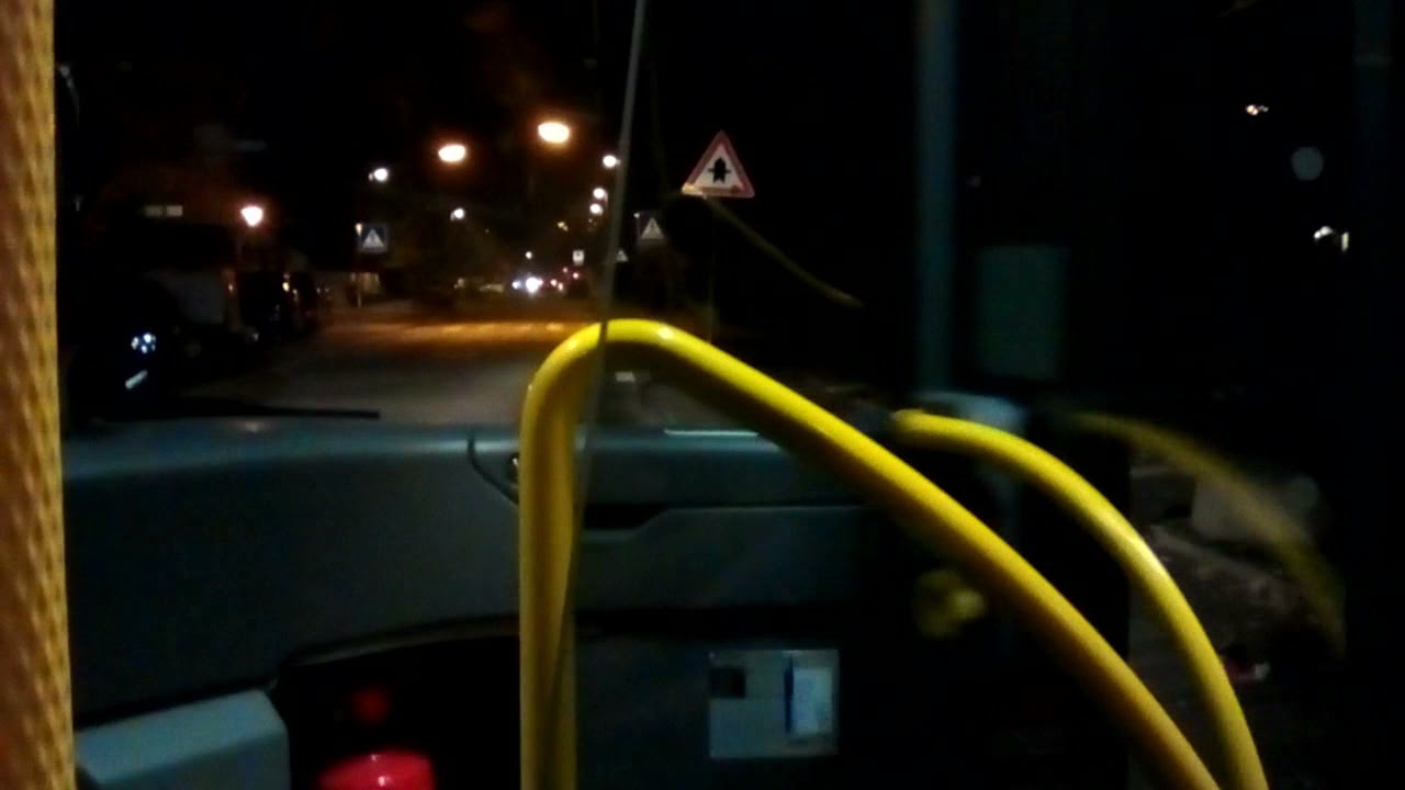 Eine RNV Nachtfahrt von Maudach Richtung Berliner Platz (über, Gartenstadt) (Linie 95)