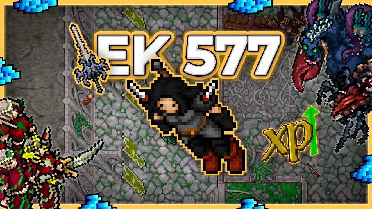 EK 577 Hunt Solo Summer Courts 5.6kk/h Raw + 1.2k Profit - Tibia Hunt [13.17] #tibia #tibiahunt