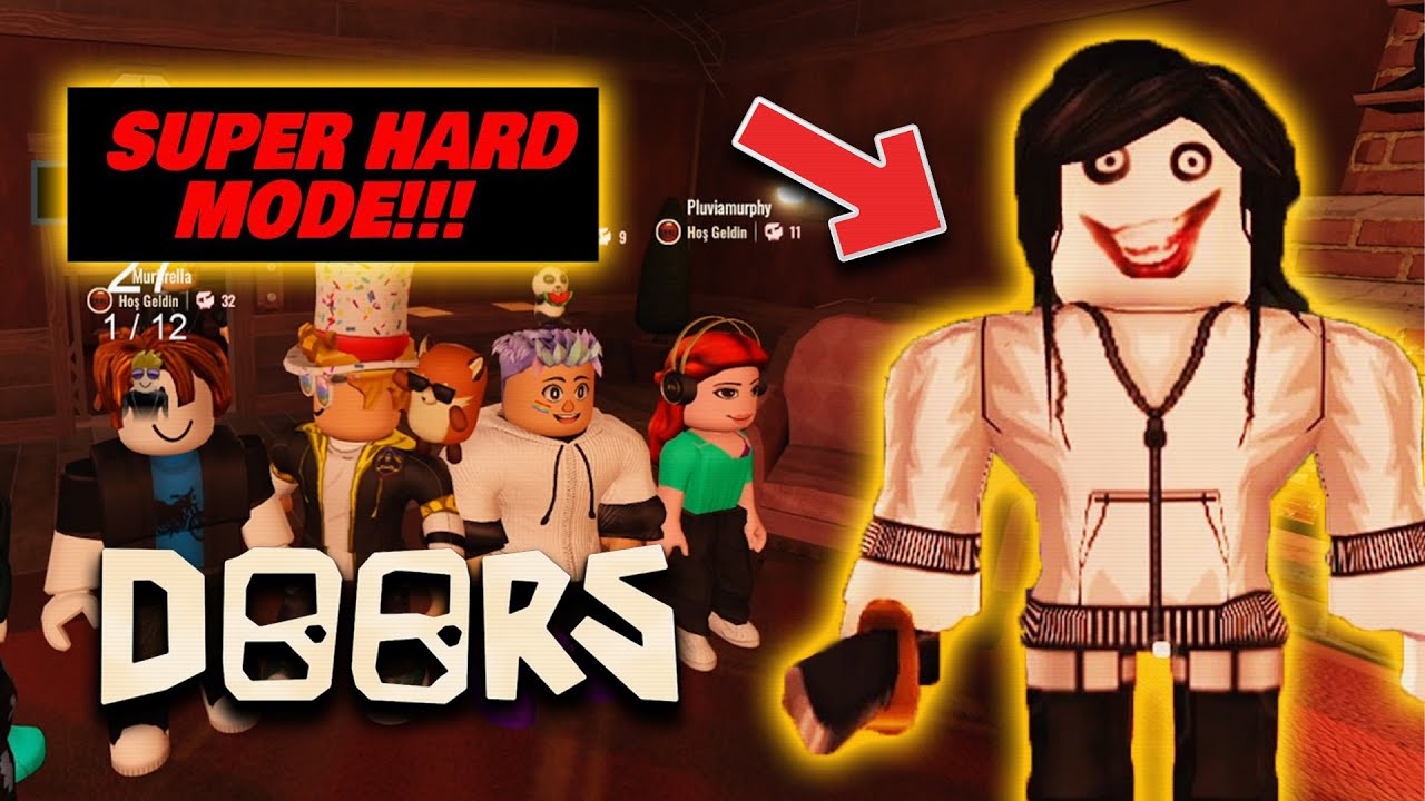 EKİPLE SUPER HARD MODUNU DENEDİK (%100 GÜLME GARANTİLİ) 👁️ - Roblox Doors