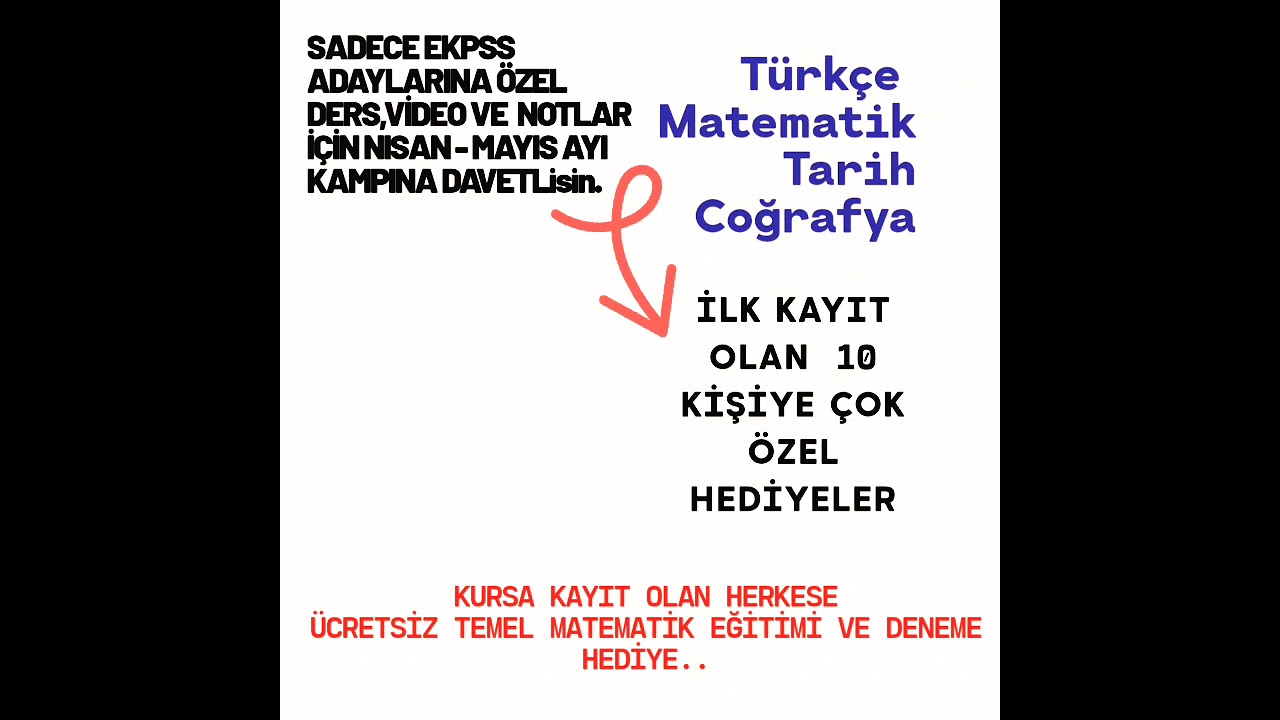 EKPSS 2022 KURS DUYURUSU