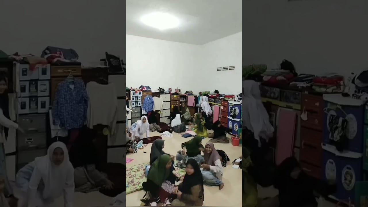 ekspresi santri saat bell berjamaah, tapi mereka belum siap