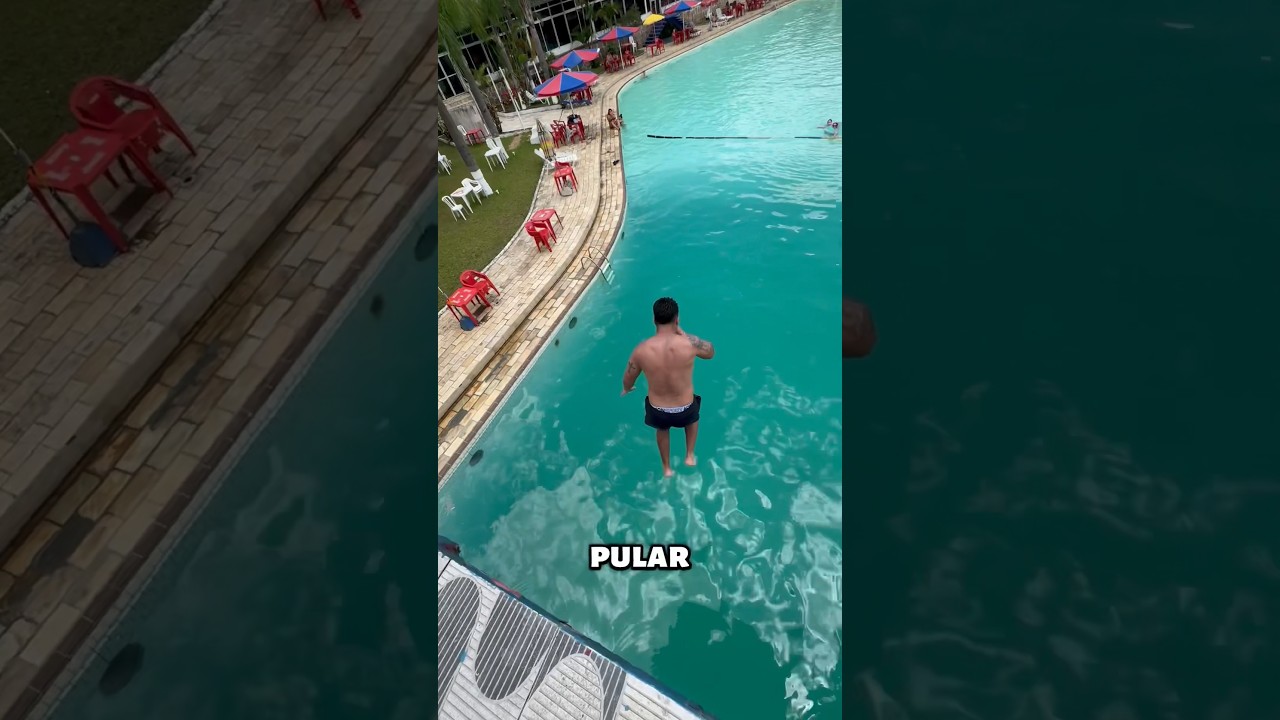 Ele pulou na piscina mais funda do mundo! #shors