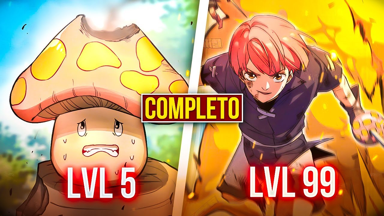 Ele Reencarnou Como Um COGUMELO De NÍVEL 5 Para Se TORNAR o REI (COMPLETO 1 AO 90) | Recap Manhwa |
