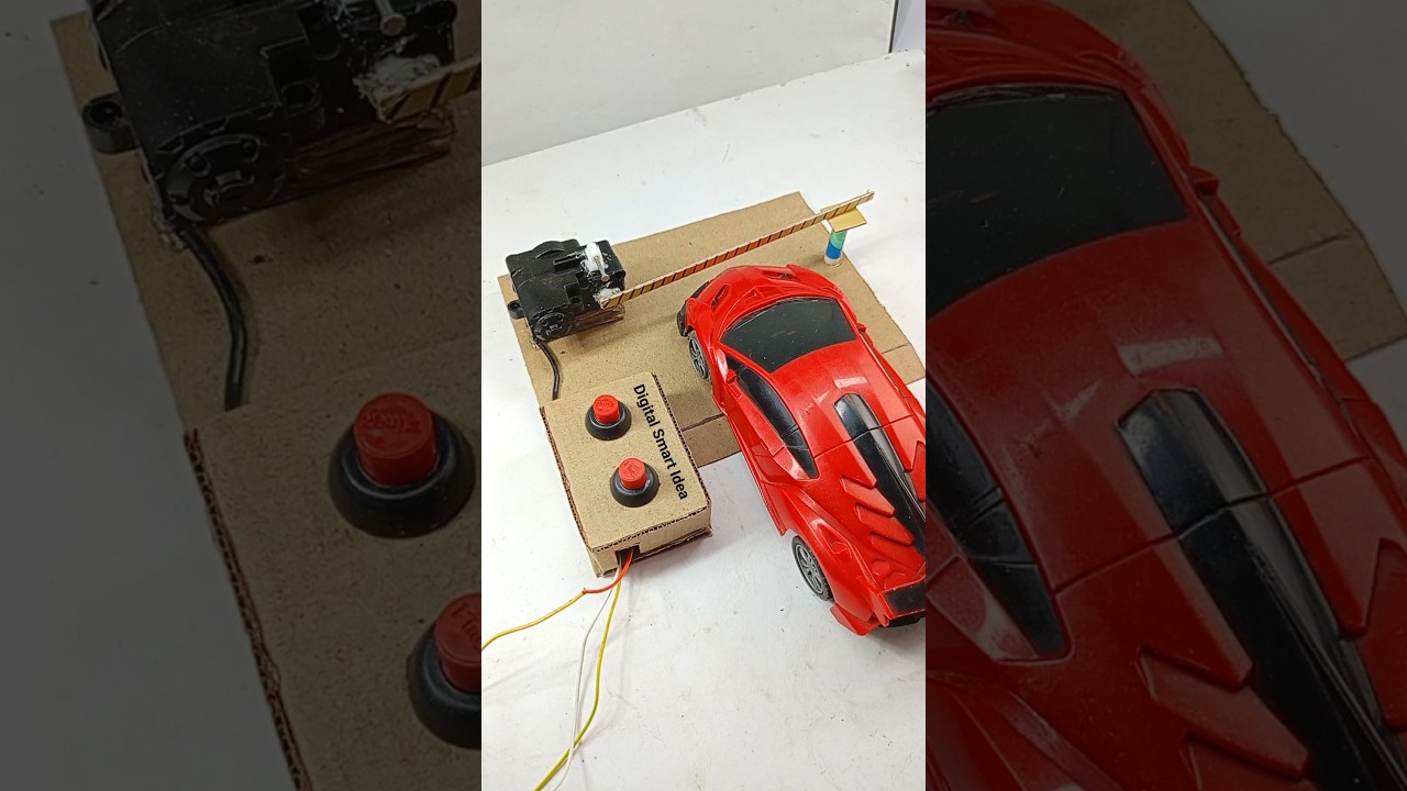 Electric Crossing Gate • Dc Motor | #tech #shortvideo #dcmotorproject
