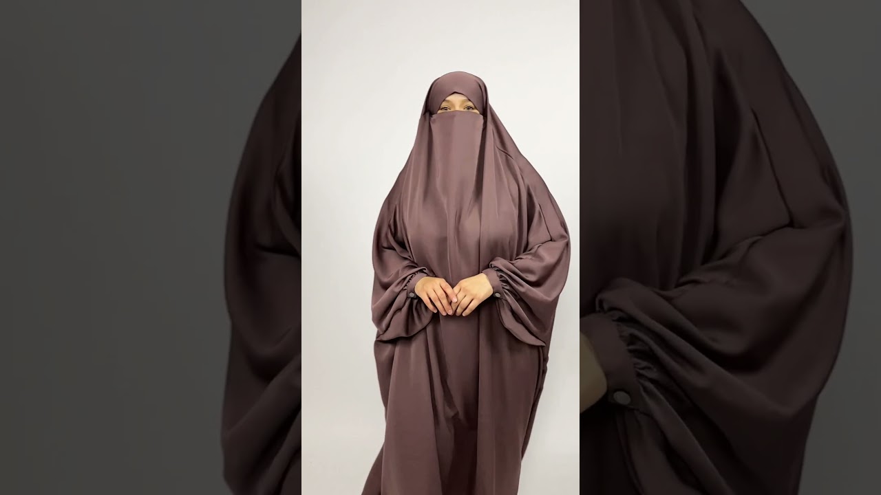 Elegant Jilbab Style With Puffy Sleeves #jilbab #niqab #muslimah