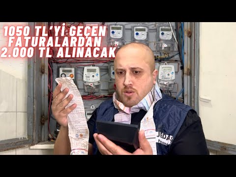 Elektrik Faturası 1050 TL’yi Geçenler 2.000 TL Ödeyecek -Skeç