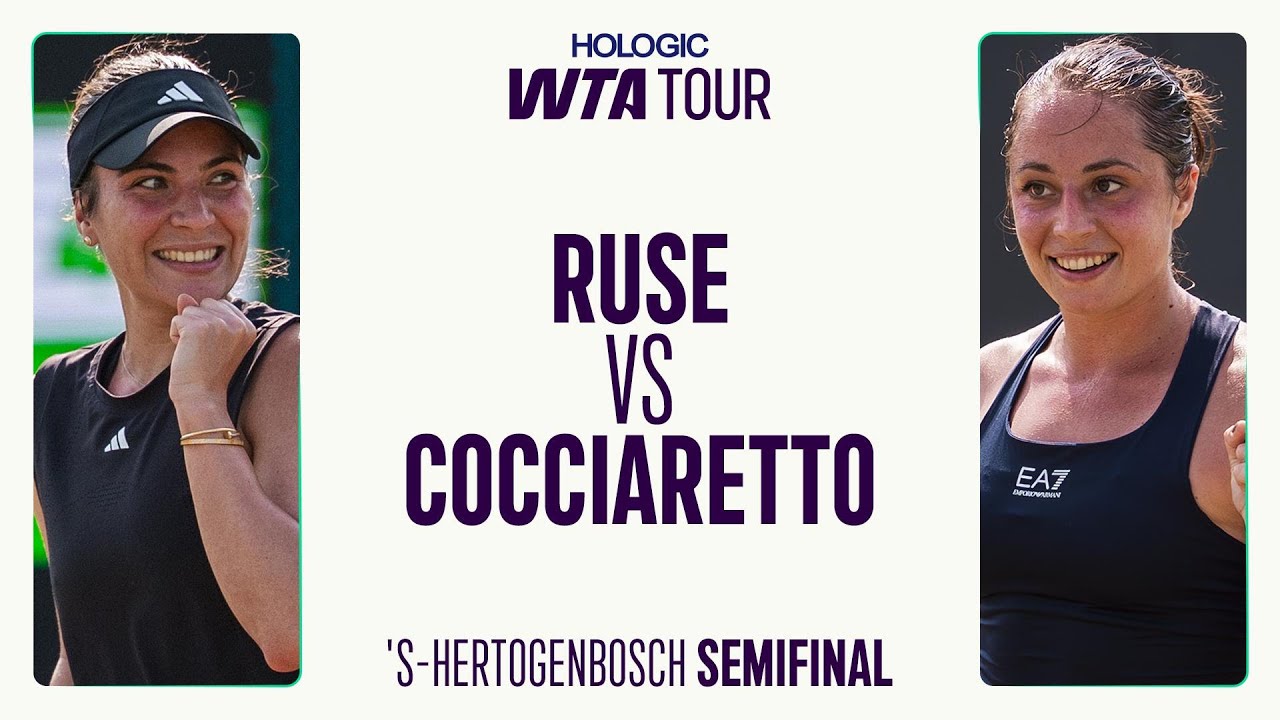 Elena-Gabriela Ruse vs. Elisabetta Cocciaretto | 2025 's-Hertogenbosch Semifinal | WTA Match Highlig