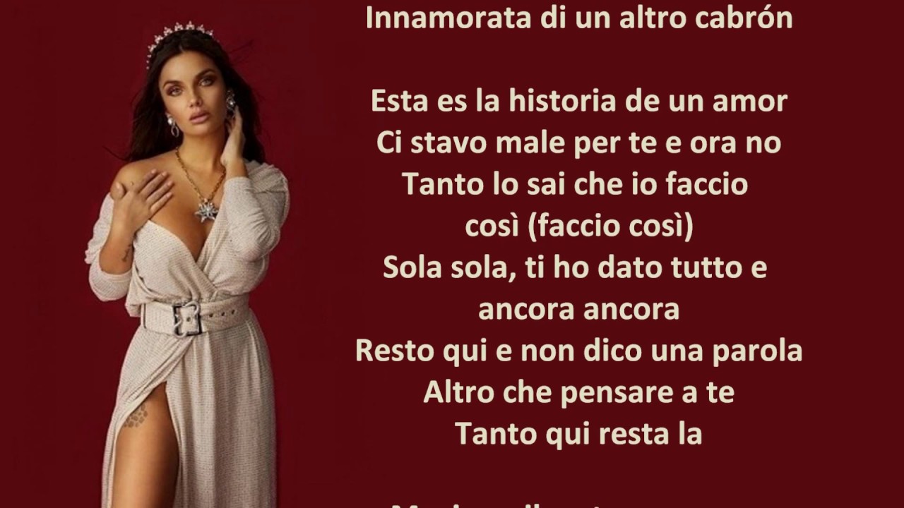 Elettra Lamborghini   Musica E Il Resto Scompare Testo