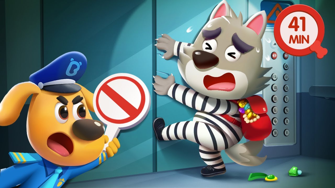 Elevator Safety Cartoon | Outdoor Safety | Detective Cartoon🔍| Kids Cartoon | Sheriff Labrador