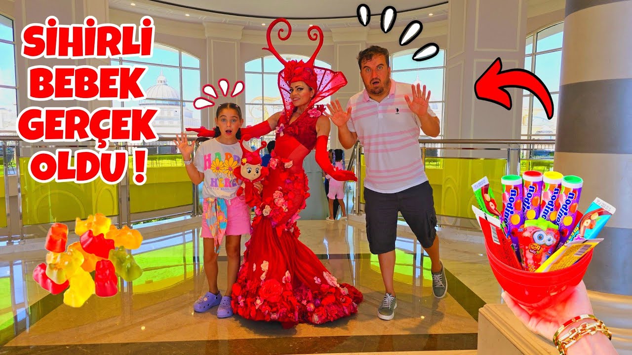 ELİF SİHİRLİ OYUNCAK GERÇEK OLDU !! BU BEBEK CADI MI PERİ Mİ ?? ŞEKER VERDİK YEMEDİ !!