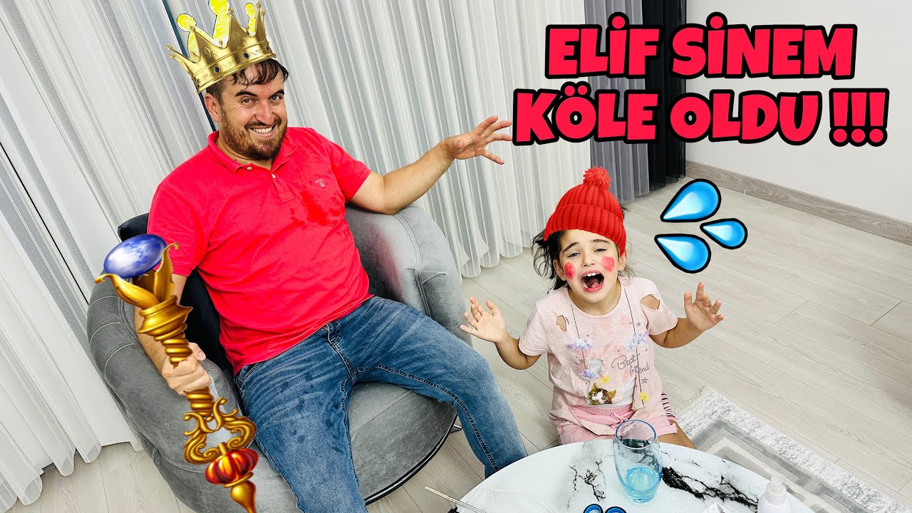 ELİF SİNEM KÖLE OLDU !! BABA KRAL OLDUĞUNA PİŞMAN OLDU !!