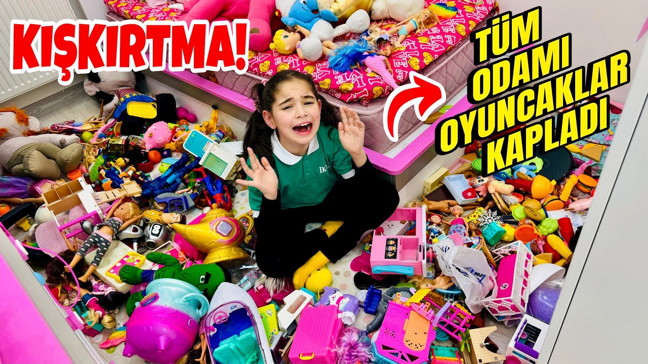 ELİF SİNEME KIŞKIRTMA !! TÜM ODASINI OYUNCAKLAR İLE KAPLADIM !!